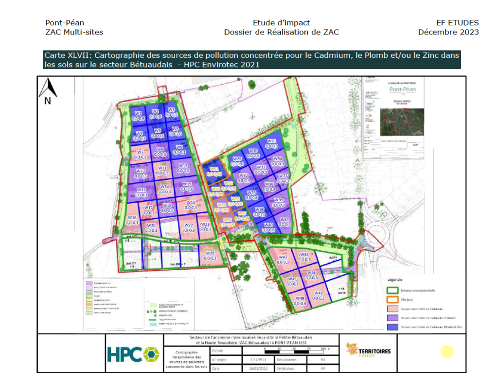 Sources de pollution ZAC Bétuaudais